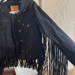 Levi’s Ex-Boyfriend Fringe Trucker Jacket